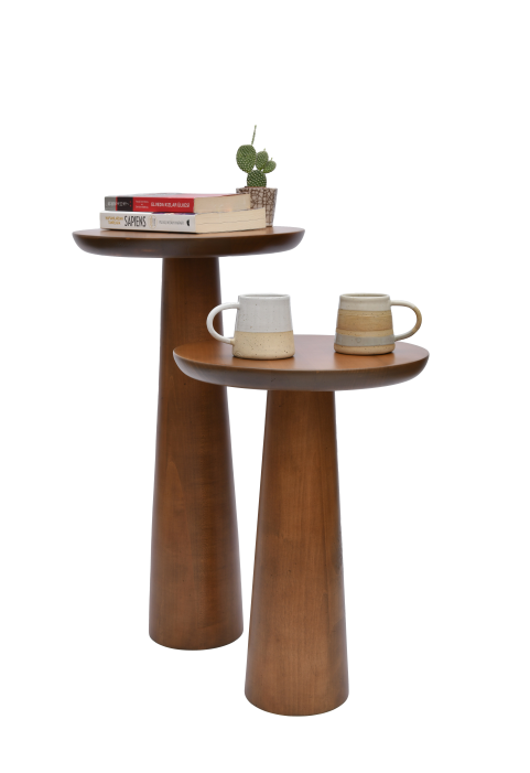 Ceviz Mantar Yan Sehpa Ceviz Mantar Yan Sehpa