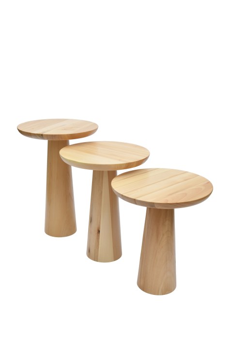 Natürel Mantar Yan Sehpa Natürel Mantar Yan Sehpa