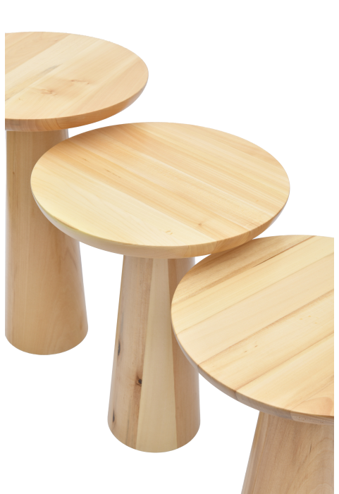 Natürel Mantar Yan Sehpa Natürel Mantar Yan Sehpa