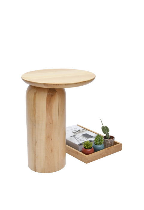 Natürel Ananas Yan Sehpa Natürel Ananas Yan Sehpa