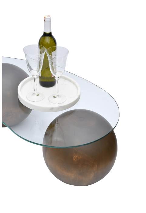 Eskitme Ceviz Top Sehpa Eskitme Ceviz Top Sehpa