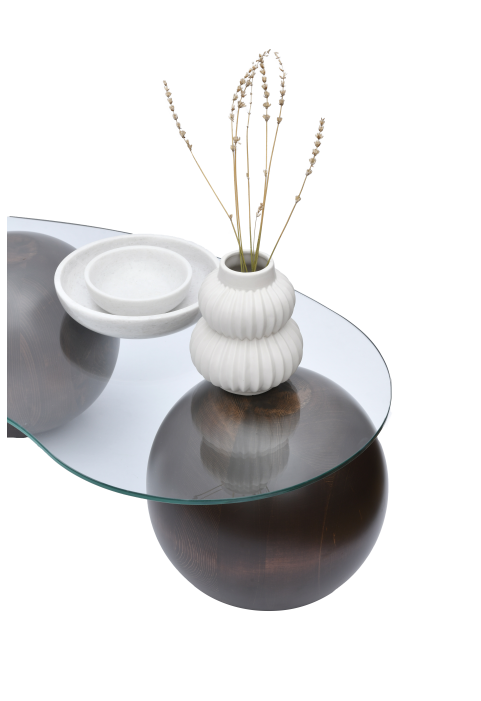 Koyu Ceviz Top Sehpa Koyu Ceviz Top Sehpa