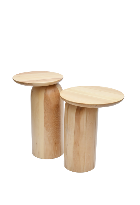 Natürel Ananas Yan Sehpa Natürel Ananas Yan Sehpa