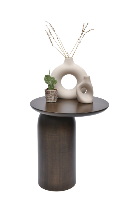 Koyu Ceviz Ananas Yan Sehpa Koyu Ceviz Ananas Yan Sehpa